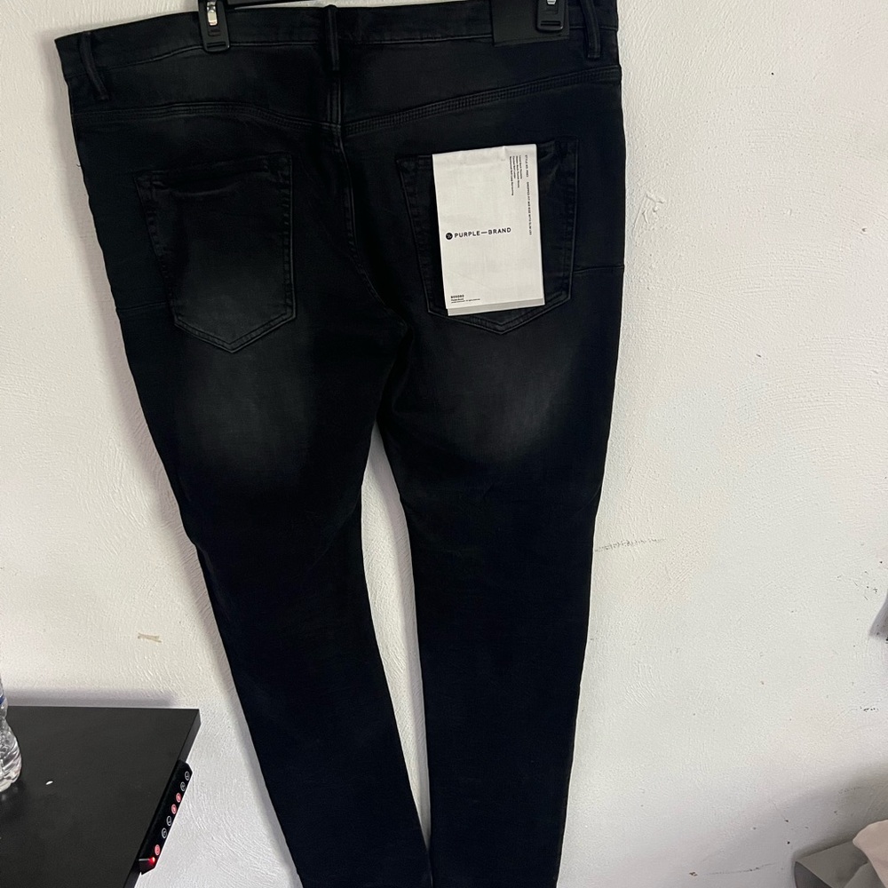 Men’s Purple Brand Black Denim size 38